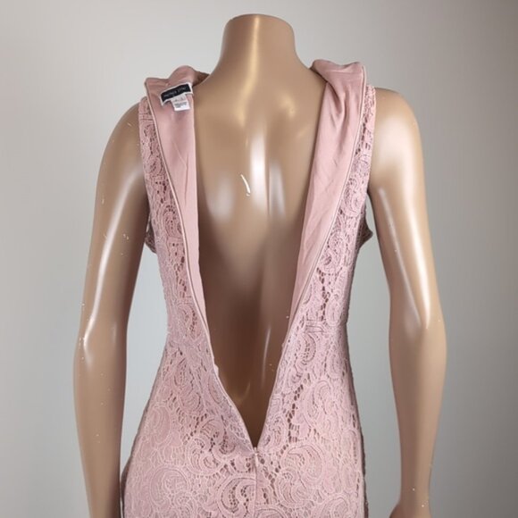 Another Story Sleeveless Lace Dress Bodycon Wrap Choker Floral Cocktail Party - Picture 7 of 13